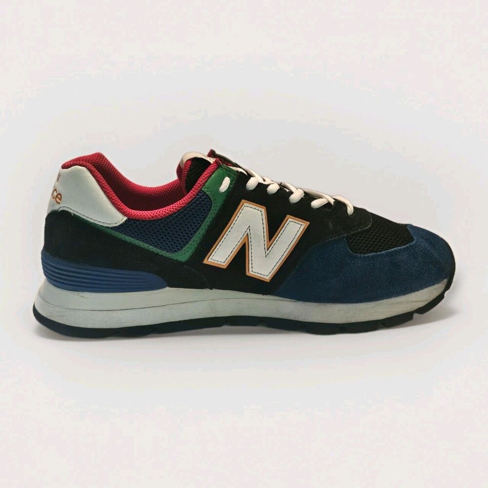 New Balance 574 Rugged Men Size 12 Colorblock Black Blue Red Sneaker ML574DRC - Picture 9 of 16